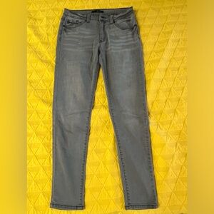 KanCan dark gray skinny denim. High waisted ankle length. Size 29